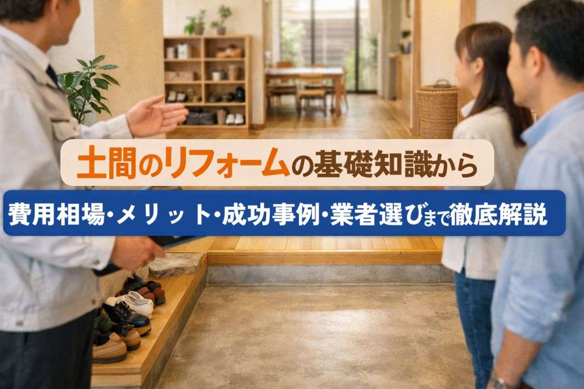 土間のリフォームの基礎知識から費用相場・メリット・成功事例・業者選びまで徹底解説