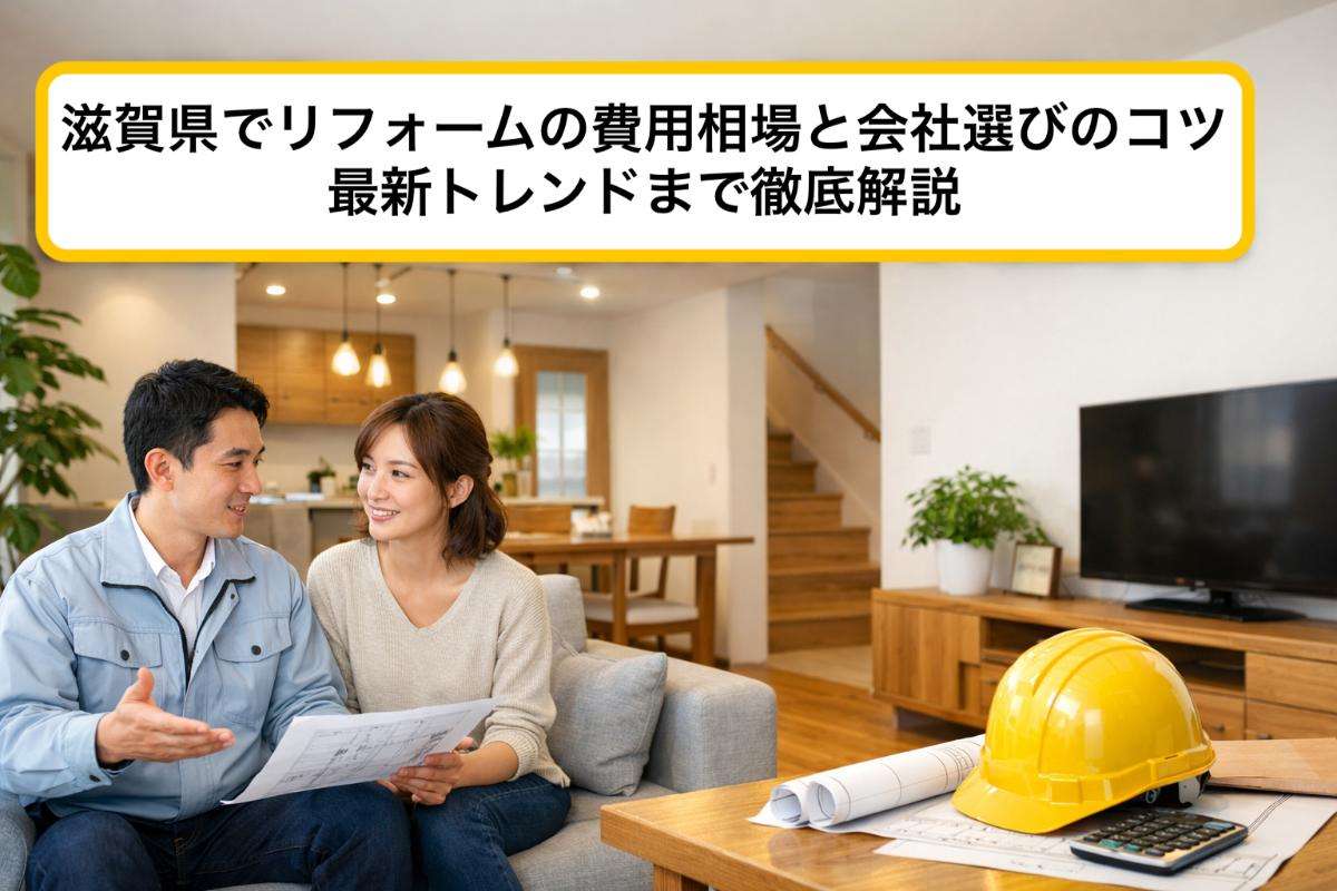 滋賀県でリフォームの費用相場と会社選びのコツ・最新トレンドまで徹底解説